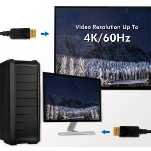 DisplayPort Anschlusskabel, schwarz, 10, 0 m LogiLink CV0077 (4052792045598)