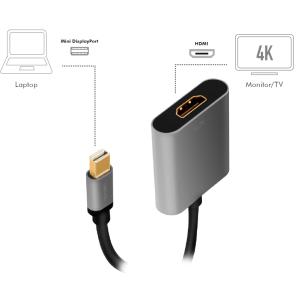 Mini DisplayPort - HDMI Adapterkabel, 0, 15 m LogiLink CDA0110 (4052792062120)