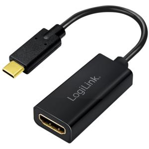 USB 3.2 Grafikadapter, USB-C - HDMI-A, schwarz LogiLink UA0380 (4052792064247)