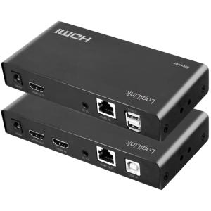 HDMI Extender Set über LAN/ KVM/ 2xUSB-A/ 1080p/ HDCP/ LogiLink HD0057 (4052792067491)