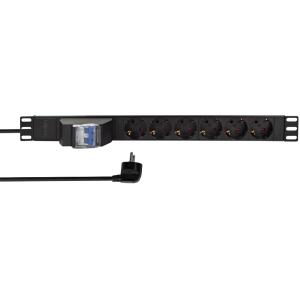 LogiLink 19' Steckdosenleiste, 6-fach, 2-poliger Leitungs- PDU6C02 (4052792068672)