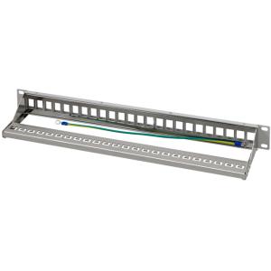 LogiLink 19' Keystone Patch Panel, 24 Port, lichtgrau NK4057 (4052792068887)