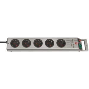 Steckdosenleiste 'Super-Solid', 5-fach, silber brennenstuhl 1153340115 (4007123174102)