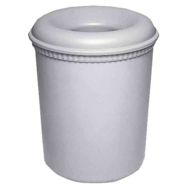 Sicherheitspapierkorb, 15 Liter, PP, steingrau EXACOMPTA 42541D (9002493035881)