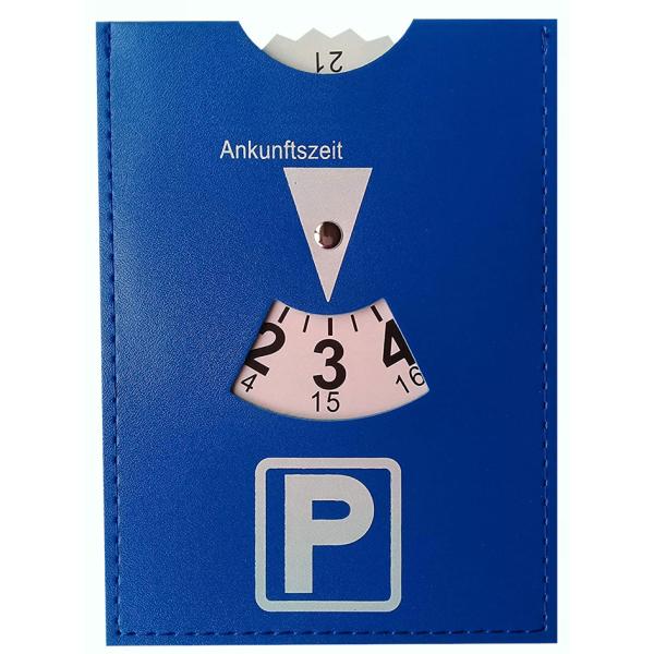 Parkscheibe, aus Kunstleder, blau IWH 007416 (4045914074163)