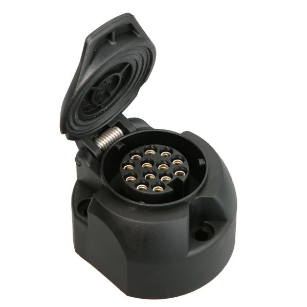 KFZ-Steckdose 13-polig, Kunststoff, schwarz IWH 010209 (4045914102095)