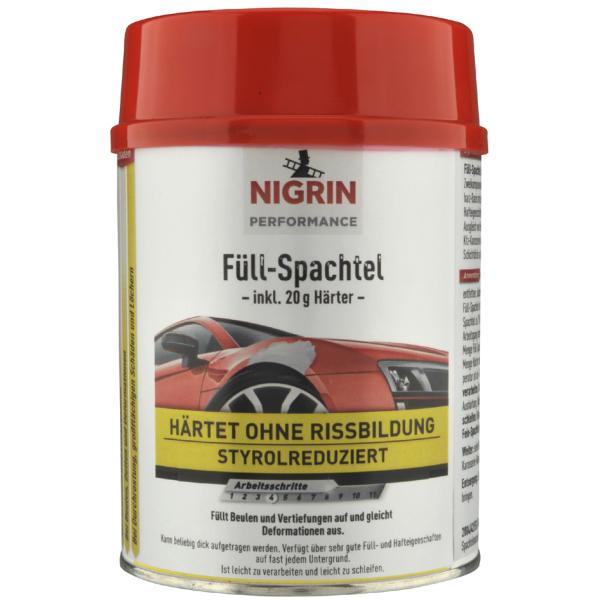Performance Füll-Spachtel, 1 kg, hellgrau NIGRIN 72111 (4008153721113)