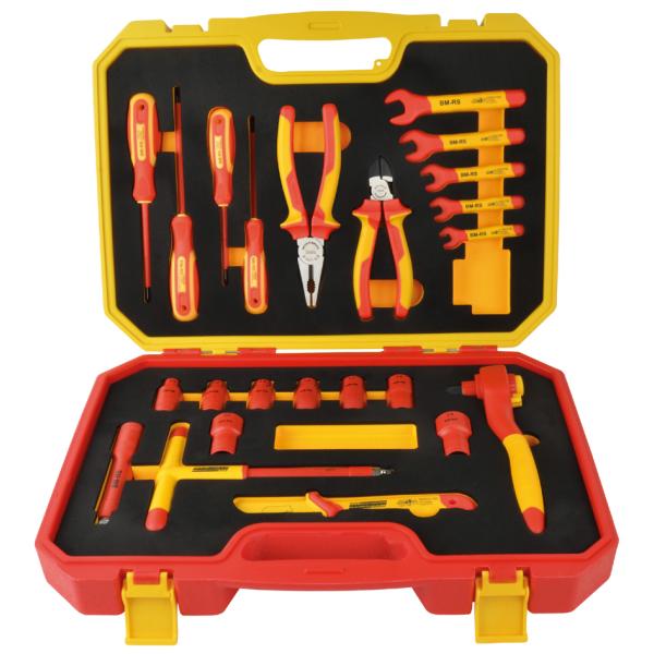 BRÜDER MANNESMANN VDE-Werkzeug-Satz, 24-teilig, im Koffer 11212 (4003315714651)