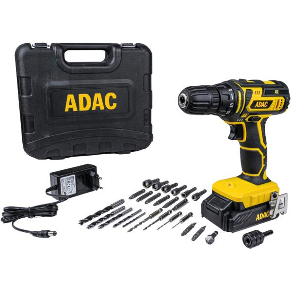 ADAC Akku-Bohrschrauber, 20 Volt, Koffer BRÜDER MANNESMANN M17692 (4003315849964)