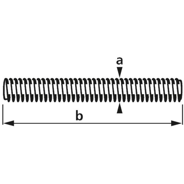 Gewindestange M10x330 mm, PH2, Stahl verzinkt suki. 3093505 (4004575446924)