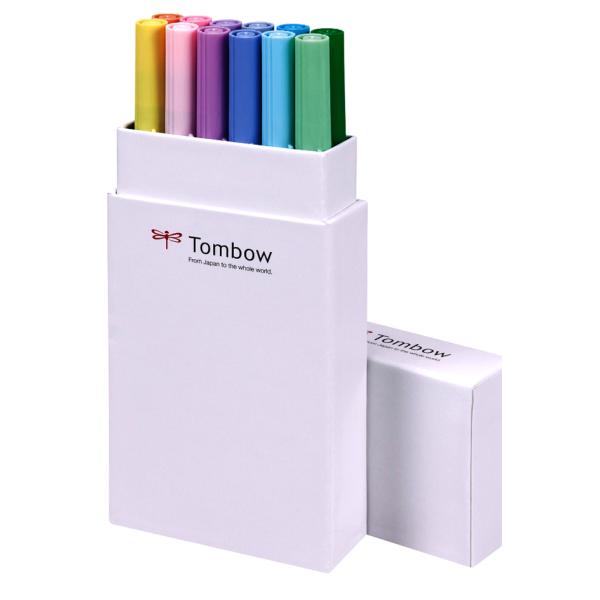 Tombow Doppelfasermaler 'ABT DUAL BRUSH PEN', Pastellfarben TOMBOW ABT-12P-2 (4003198104136)