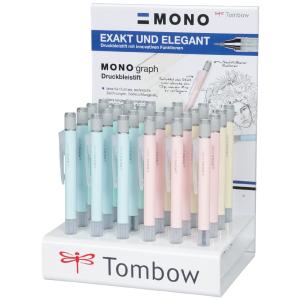 Tombow Druckbleistift 'MONO graph' Pastell, 24er Display TOMBOW SH-MG-24P-2-A (4003198806023)