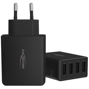 USB-Steckdosenadapter Home Charger HC430, 4x USB-A ANSMANN 1001-0113 (4013674176694)