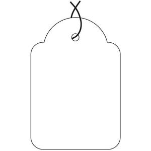 Warenanhänger, 15 x 24 mm, weiß APLI 00388 (8410782003885)