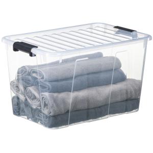 Aufbewahrungsbox HOME BOX, 52 Liter, transparent plast team 22520800 (5707672751029)