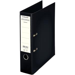 Plastik-Ordner Chromos, DIN A4, 80 mm, schwarz Esselte 230101 (3034152301019)