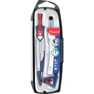 Zirkelkasten Stop System, 3-teilig, blau Maped 196100 (3154141961007)