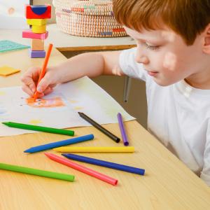 BIC KIDS Wachsmalkreide Plastidecor, 12er Kartonetui Bic 9457645 (3270220000341)