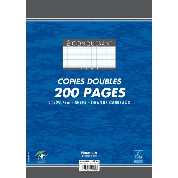 CONQUERANT Sept Kanzleipapier, DIN A4, SEYES, 100 Blatt 100902057 (3020120000848)