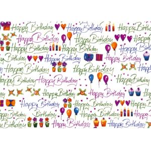 Geschenkpapier 'Typo Happy', auf Rolle SUSY CARD 40028767 (4050498271631)