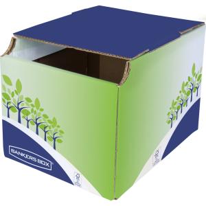 BANKERS BOX Recycling-Behälter, klein, grün/ blau Fellowes 8049301 (0043859733408)