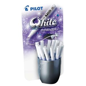 Permanent-Marker Super Color, weiß, 24er Display PILOT 214823 (3131910214823)