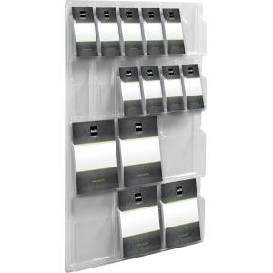 Wanddisplay 'the clearly', 12x 1/ 3 DIN A4 + 6x DIN A4 helit H6259602 (4012086013276)