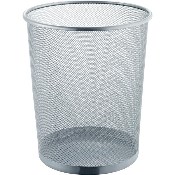 Papierkorb 'the circle network', 23 Liter, silber helit H2518600 (4012086091281)