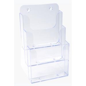 Tisch-Prospekthalter, A5 hoch, 3 Fächer, glasklar EXACOMPTA 75158D (9002493109124)