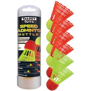 Speed Badminton Shuttles/ Bälle, 6er Pack TALBOT torro 490182 (4015752901822)
