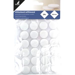 Klettpunkte, Durchmesser: 20 mm, weiß kangaro K-5062 (8712127002677)