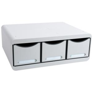 Schubladenbox TOOLBOX MAXI, 3 Schübe, lichtgrau EXACOMPTA 318740D (9002493424166)