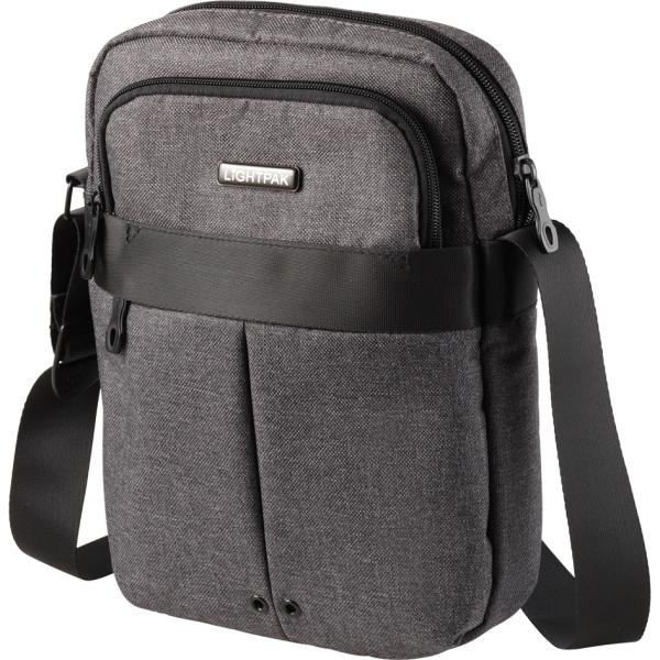 Umhängetasche 'EPSILON', Polyester, grau LiGHTPAK 46164 (4021068461646)