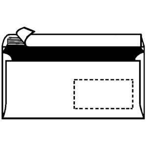 Briefumschlag, DIN lang, ohne Fenster, weiß herlitz 300002430 (4008110197456)