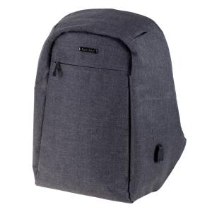 Rucksack SAFEPAK, mit USB-Ladeport, anthrazit LiGHTPAK 46154 (4021068461547)