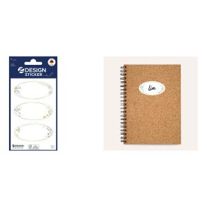 ZDesign HOME Haushalts-Etiketten, mit Zierrahmen, oval 4405 (4004182044056)