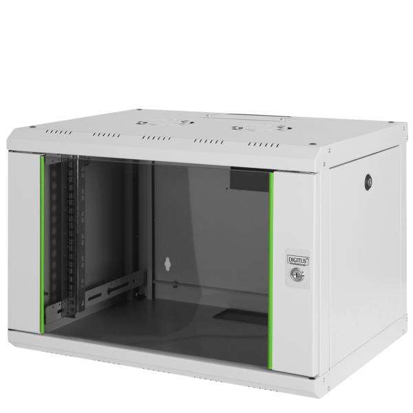 19' Wandverteiler Unique Line, 9 HE, lichtgrau DIGITUS DN-19 09-U (4016032135210)