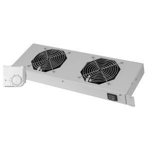 19' Belüftungseinheit, 1 HE, 2 x 120 mm Lüftern DIGITUS DN-19 FAN-2-HO (4016032174240)