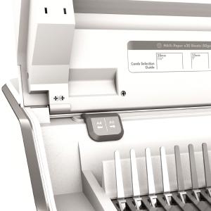 3-in-1-Multifunktions-Bindegerät Lyra, weiß/ silber Fellowes 5603101 (0043859760411)