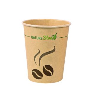Papier-Kaffeebecher 'Mocca', 0, 2 l, braun NATURE Star 406193 (4015544916973)