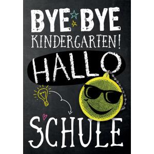 Schulanfangs-Grußkarte 'Tschüss Kindergarten' CACTUS 24-11884 (4260706946057)
