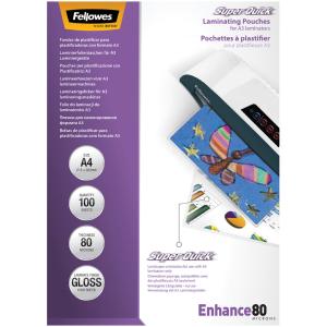 Laminierfolientasche Super Quick, DIN A4, 250 mic Fellowes 5440101 (0077511544019)