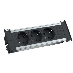 Steckdoseneinheit KAPSA S, 3-fach, 2 m BACHMANN 927.000 (4057298008481)