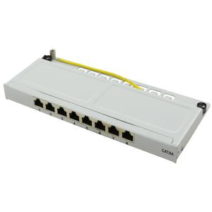 LogiLink Mini Patch Panel Kat.6A, 8 Ports, schwarz, 0, 5 HE NP0064B (4052792050554)