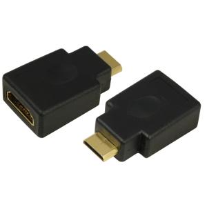 Mini Adapter, HDMI Kupplung - HDMI Stecker, 19 Pol LogiLink AH0009 (4052792005929)