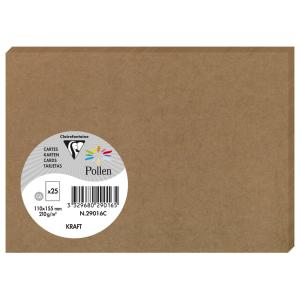 Karte Kraft, 160 x 160 mm Pollen by Clairefontaine 29012C (3329680290127)