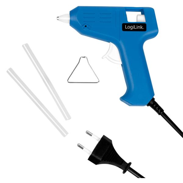 Mini-Heißklebepistole, 10 Watt, blau LogiLink WZ0050 (4052792060874)