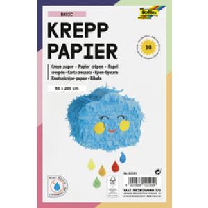 Krepppapier-Rollen TREND, 500 mm x 2 m, sortiert folia 82392 (4001868121278)