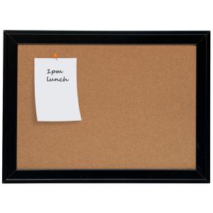 Korktafel, (B)585 x (H)430 mm, Holzrahmen schwarz nobo 1903922 (5028252418133)