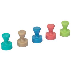Neodym-Kegelmagnet, Haftkraft: 1, 5 kg, farbig sortiert MAUL 6168499 (4002390080859)